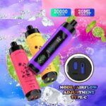 E Shisha Disposable Vape Portable E Cigarette Pod Electronic Cigarette Vape Pen Shisha Hookah 20000 Puff Big Display Screen 800mAh Battery - Imagen 11