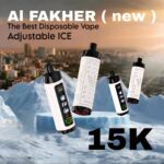 AL Fakher Crown Bar 15K Ice Adjust Disposable - Image 17