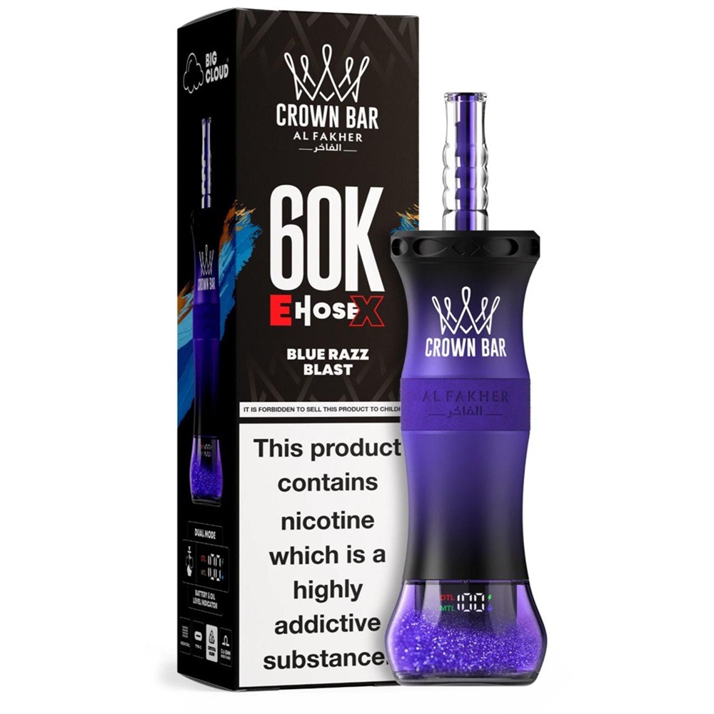 AL Fakher Crown Bar E Hose X Disposable (60000 Puffs) - Image 2