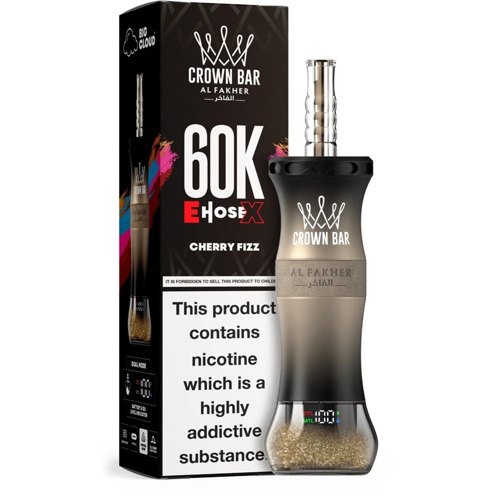 AL Fakher Crown Bar E Hose X Disposable (60000 Puffs) - Image 6