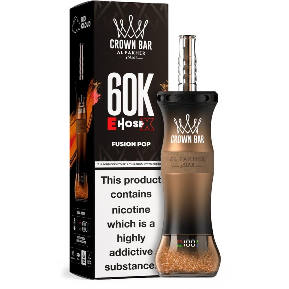 AL Fakher Crown Bar E Hose X Disposable (60000 Puffs) - Image 7