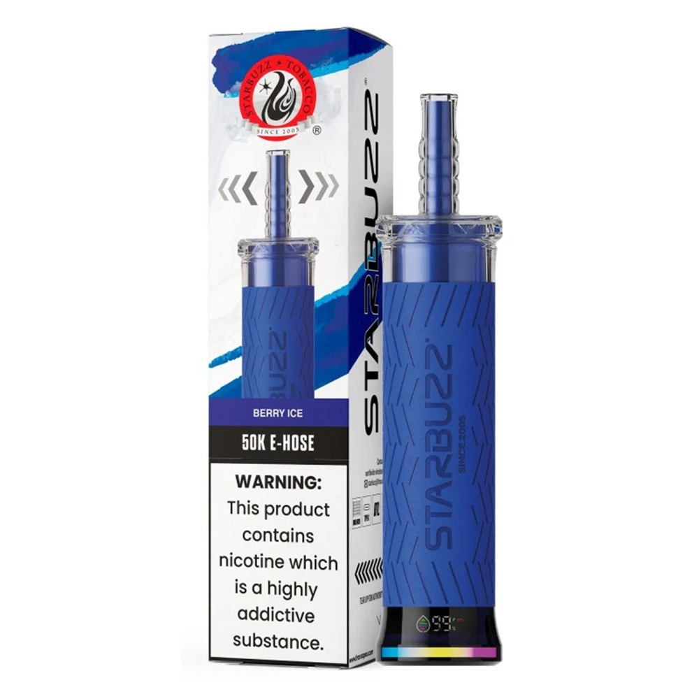 Starbuzz-50K-E-Hose_Berry-Ice-800x800 Starbuzz E-Hose 50K Disposable Vape - Afbeelding 1
