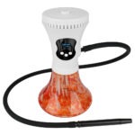 Portable Dual Power Electric Hookah Rechargeable Plug-in Charcoal-Free Modern Travel Party Bar Cafe Hookah RGB Light Plastic - Image 3