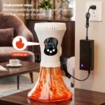 Portable Dual Power Electric Hookah Rechargeable Plug-in Charcoal-Free Modern Travel Party Bar Cafe Hookah RGB Light Plastic - Image 5