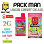 Pack Man THC Vape Disposable Pen Lemon Cherry Gelato  2G – SATIVA