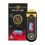 Muha Meds Frozen Pomegranate-SATIVA Disposable Vape - Premium ALL-IN-ONE Distillate Experience