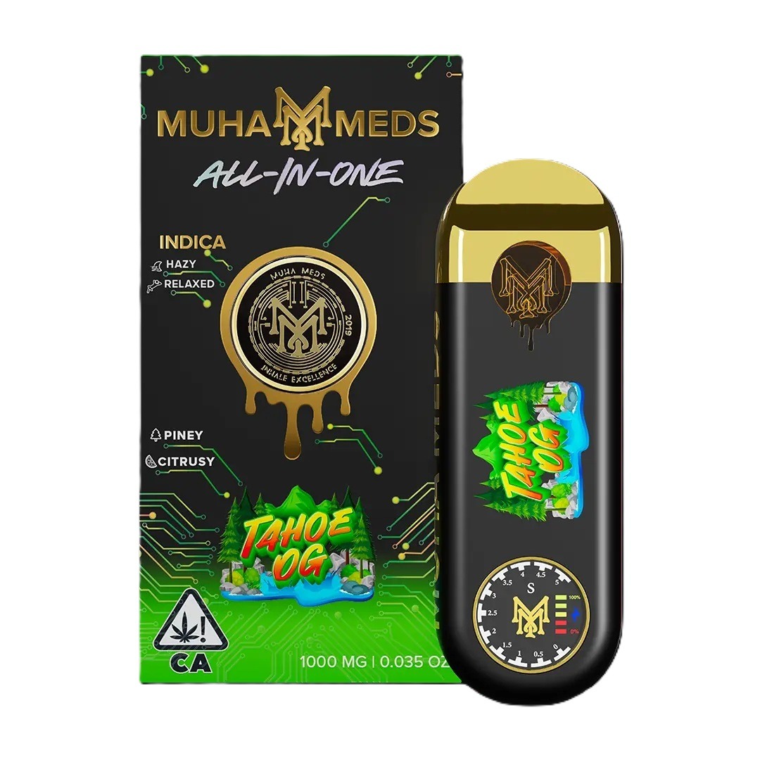 Tahoe OG- INDICA Muha Meds Sour Tahoe OG- INDICA Disposable Vape - Premium ALL-IN-ONE Distillate Experience - Imagen 1